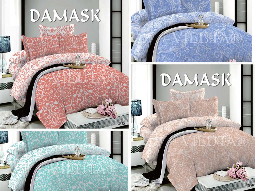 постельное белье поплин Дамаск от Viluta - шикарные постельные принадлежности